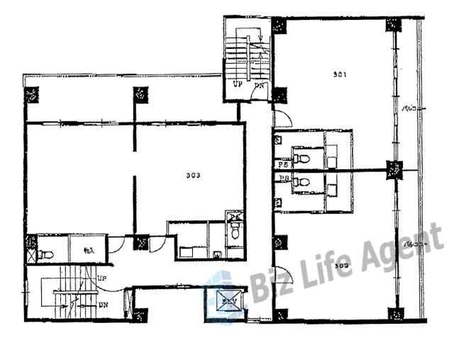 松岡第2ビルの平面図
