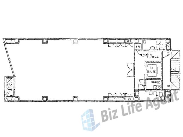 守隋ビルの平面図