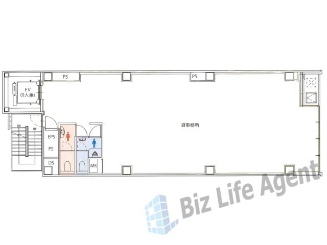 錦クリスタルビルの平面図