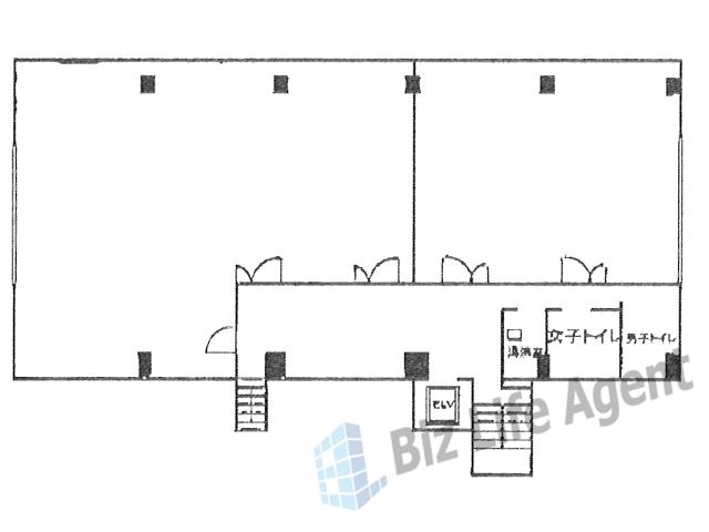 滴水ビルの平面図