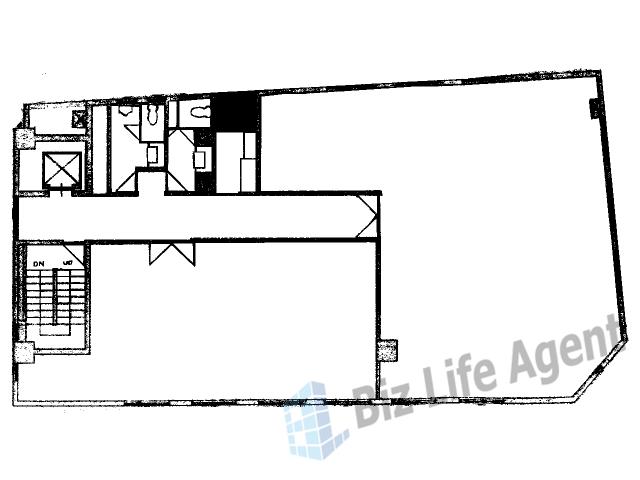 泰明ビルの平面図