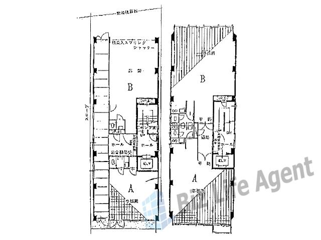 名昭ビルの平面図