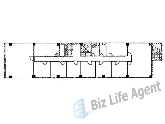 富士ビルの平面図