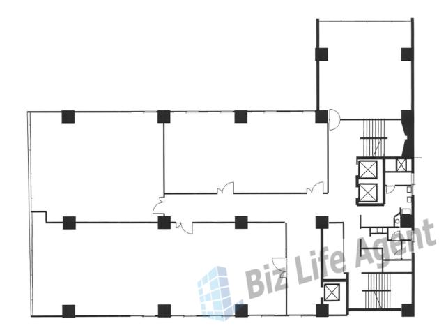 丸忠第３ビルの平面図