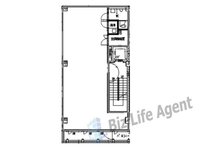 三休橋エクセル南館の平面図