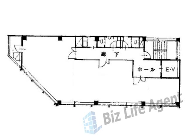 日宝船場ビルの平面図