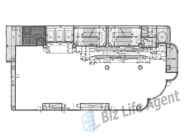 池萬堺筋ビルの平面図