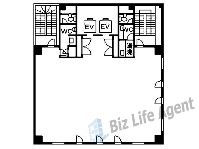 船場エコービルの平面図