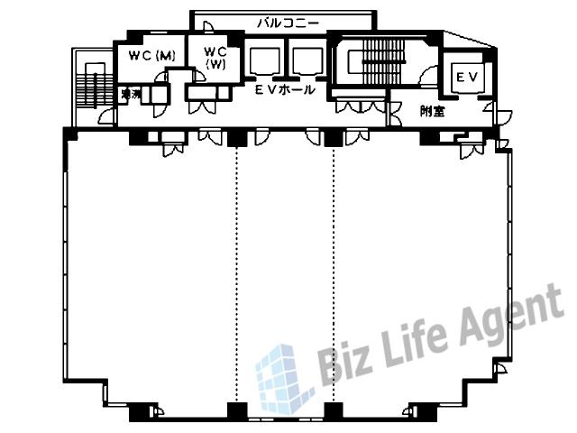 飛栄創建ビルの平面図
