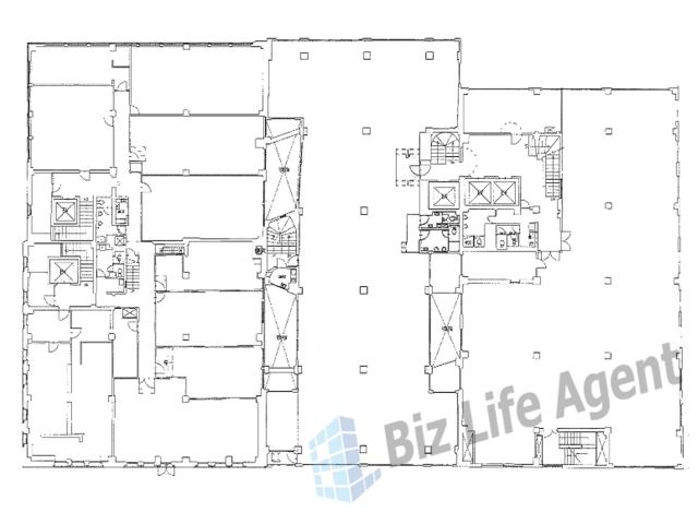 トヤマビル中央館の平面図