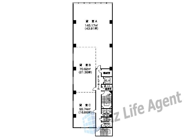 ＦＤ備後町ビル(エフディー備後町ビル）の平面図