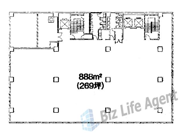 ニッセイ備後町ビルの平面図