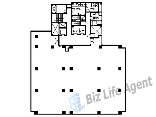 本町野村ビルの平面図