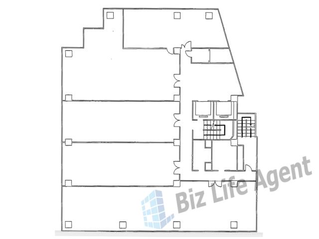 大手前センタービルの平面図