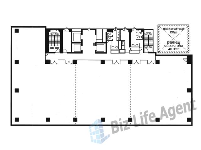 谷町ビルの平面図