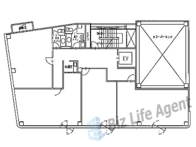 日宝平野町ビルの平面図