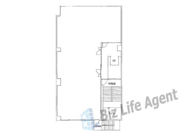 谷四スクエアビルの平面図