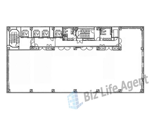 本町橋タワーの平面図