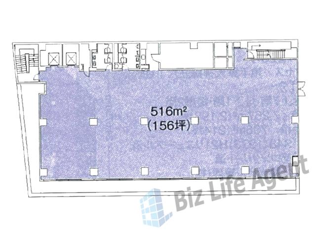 塩野・日生ビルの平面図