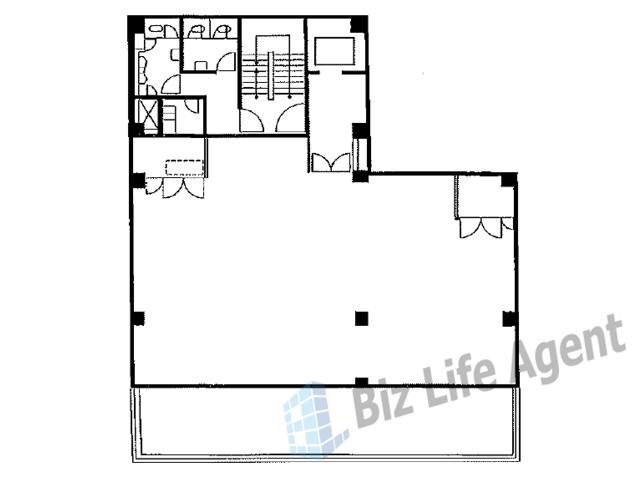 岡田伏見町ビルの平面図