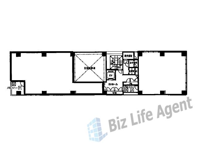 平野町ＫＩビル(平野町ケーアイビル）の平面図