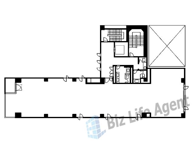 南船場スクエアビルの平面図