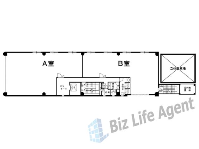 南船場ドリームビルの平面図