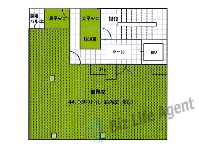 東京都市開発御堂筋ビルの平面図