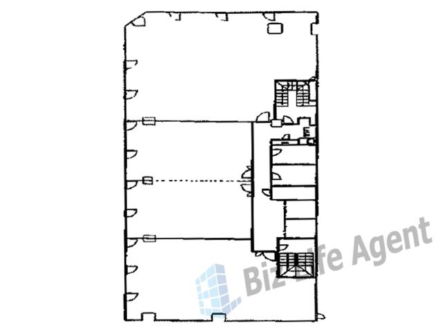 堺筋トラストビルの平面図