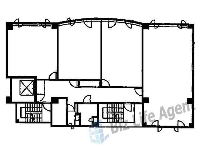 徳銀相産ビルの平面図