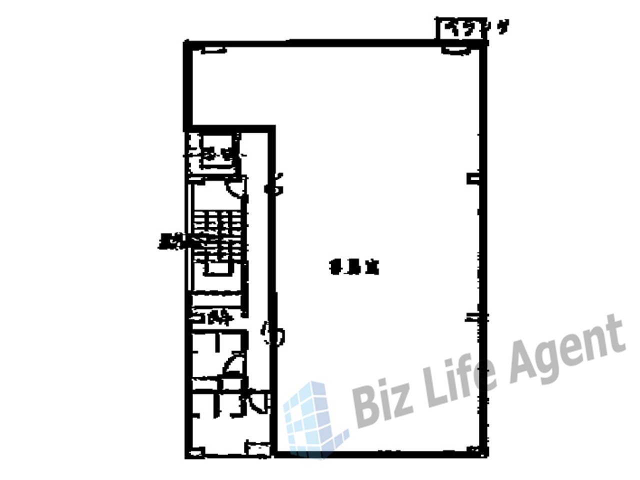 南森町共同ビルの平面図