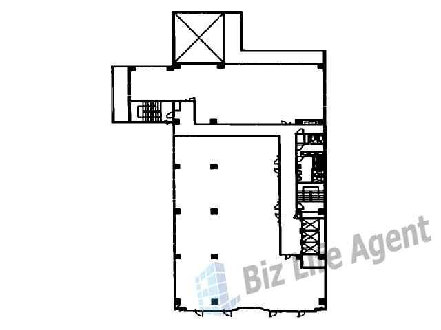 辰野西天満ビルの平面図