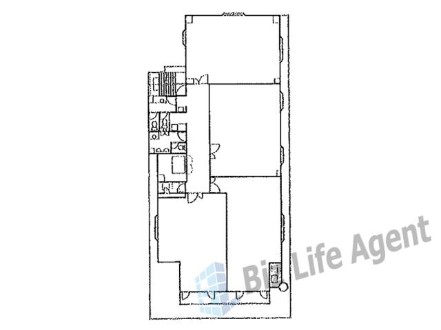 御影ビルの平面図