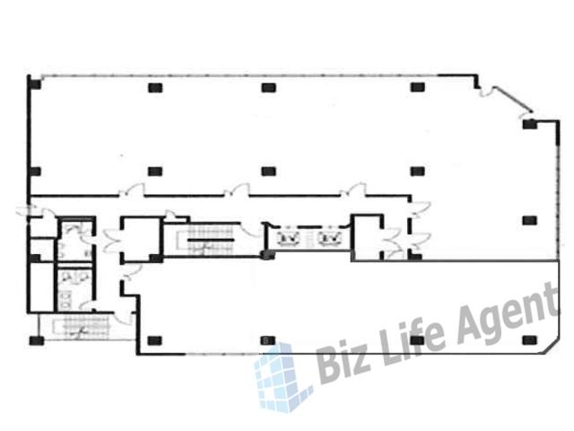 梅ヶ枝中央ビルの平面図