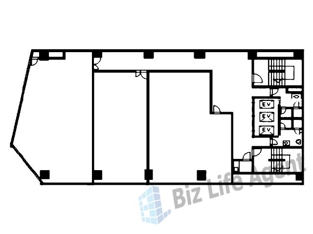 リーガル西天満ビルの平面図