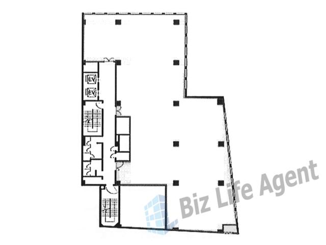 満電ビルの平面図