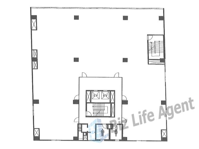 扇町パークビルの平面図