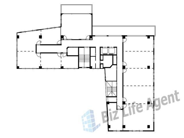 八千代ビル東館の平面図