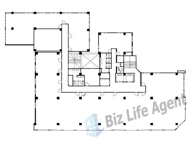 千代田ビル東館の平面図