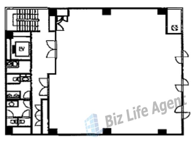 南森町エンシンビルの平面図