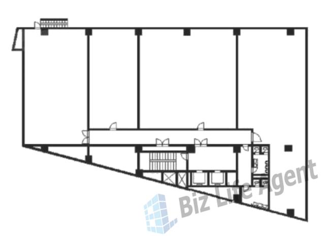 メッセージ梅田ビルの平面図