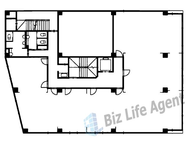 千代田ビル西別館の平面図