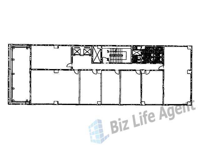 ニュー共栄ビルの平面図