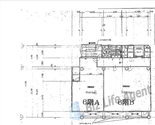 山本ビル梅田の平面図
