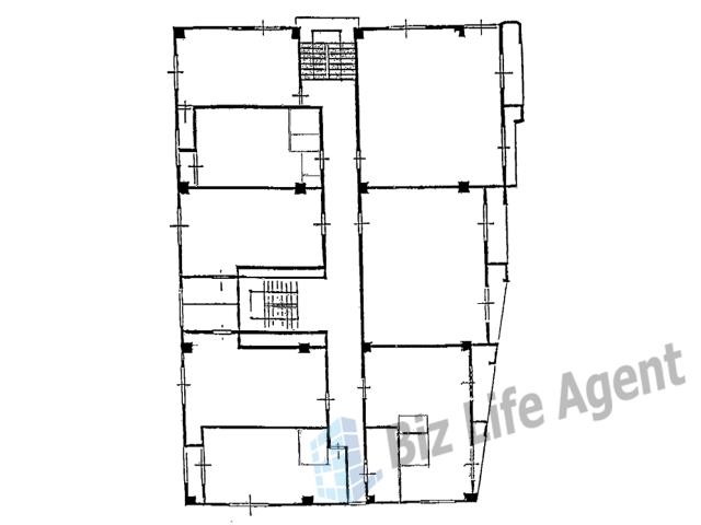 本町岡村ビルの平面図