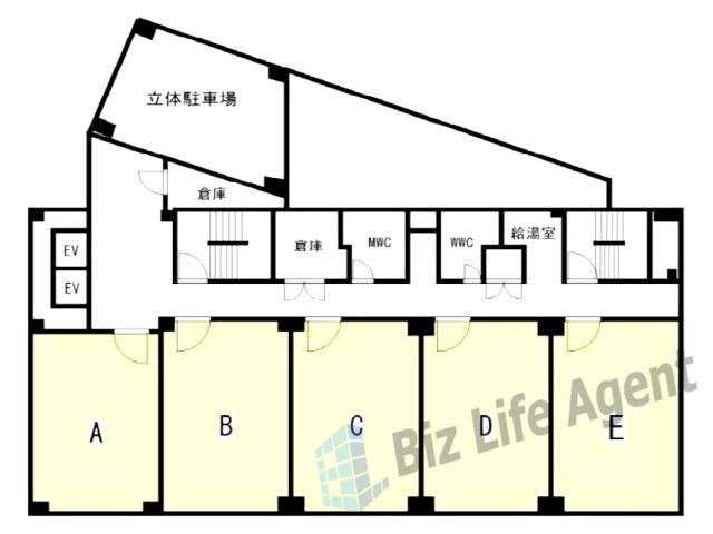 新潟花町ビルの平面図