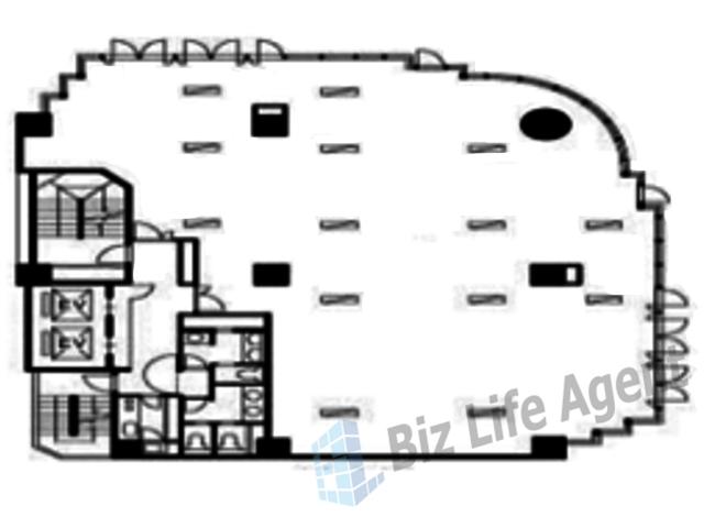 肥後橋プラザビルの平面図
