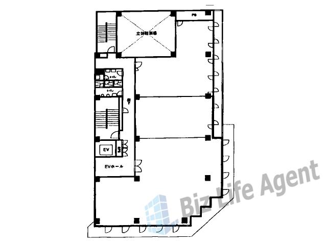 三共肥後橋ビルの平面図