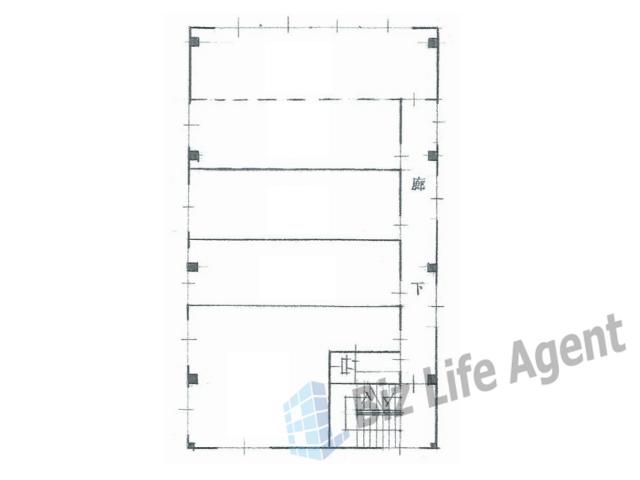 日宝立売堀ビルの平面図