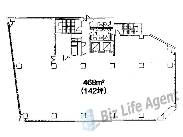 関医アネックス第1ビルの平面図